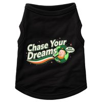St Patrick's Day Chase Your Dreams With Whiskey Doggie Tank