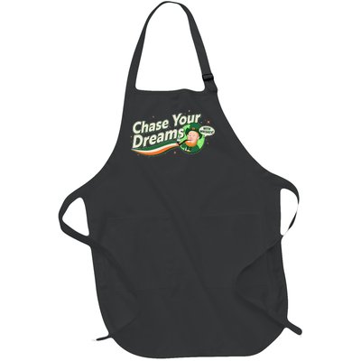 St Patrick's Day Chase Your Dreams With Whiskey Full-Length Apron With Pockets