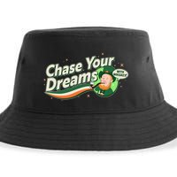 St Patrick's Day Chase Your Dreams With Whiskey Sustainable Bucket Hat