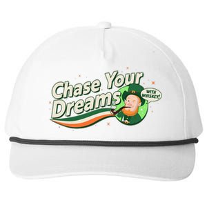 St Patrick's Day Chase Your Dreams With Whiskey Snapback Five-Panel Rope Hat