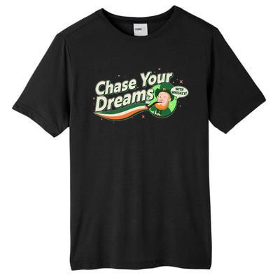 St Patrick's Day Chase Your Dreams With Whiskey Tall Fusion ChromaSoft Performance T-Shirt