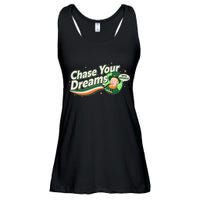 St Patrick's Day Chase Your Dreams With Whiskey Ladies Essential Flowy Tank