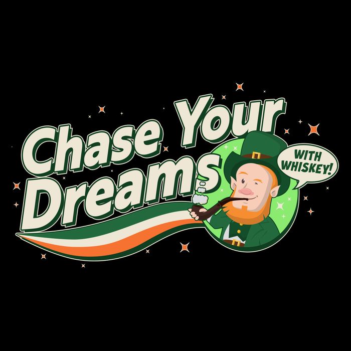St Patrick's Day Chase Your Dreams With Whiskey 16 in Basic Backpack