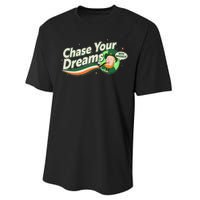 St Patrick's Day Chase Your Dreams With Whiskey Performance Sprint T-Shirt