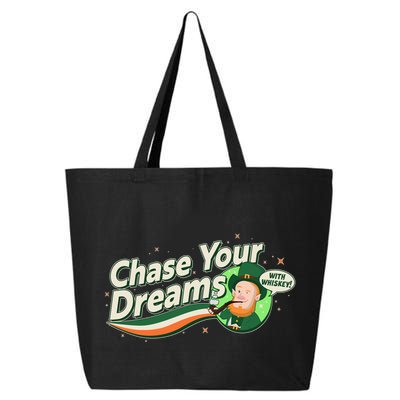 St Patrick's Day Chase Your Dreams With Whiskey 25L Jumbo Tote