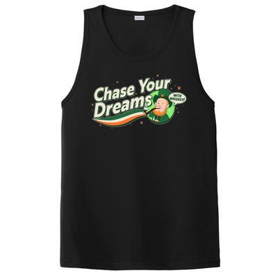 St Patrick's Day Chase Your Dreams With Whiskey PosiCharge Competitor Tank