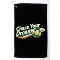 St Patrick's Day Chase Your Dreams With Whiskey Golf Towel