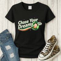 St Patrick's Day Chase Your Dreams With Whiskey Womens T-Shirt