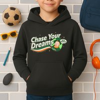 St Patrick's Day Chase Your Dreams With Whiskey Kids Hoodie