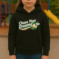 St Patrick's Day Chase Your Dreams With Whiskey Kids Hoodie
