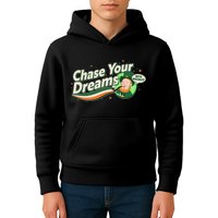 St Patrick's Day Chase Your Dreams With Whiskey Kids Hoodie