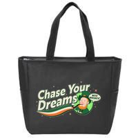 St Patrick's Day Chase Your Dreams With Whiskey Zip Tote Bag
