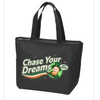 St Patrick's Day Chase Your Dreams With Whiskey Zip Tote Bag