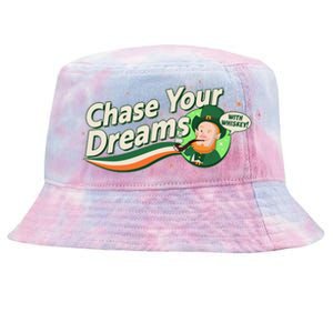 St Patrick's Day Chase Your Dreams With Whiskey Tie-Dyed Bucket Hat