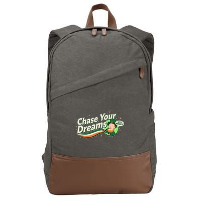 St Patrick's Day Chase Your Dreams With Whiskey Cotton Canvas Backpack