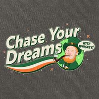St Patrick's Day Chase Your Dreams With Whiskey Cotton Canvas Backpack