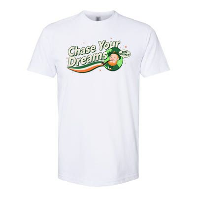 St Patrick's Day Chase Your Dreams With Whiskey Softstyle CVC T-Shirt