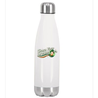 St Patrick's Day Chase Your Dreams With Whiskey Stainless Steel Insulated Water Bottle