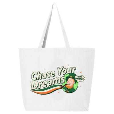 St Patrick's Day Chase Your Dreams With Whiskey 25L Jumbo Tote