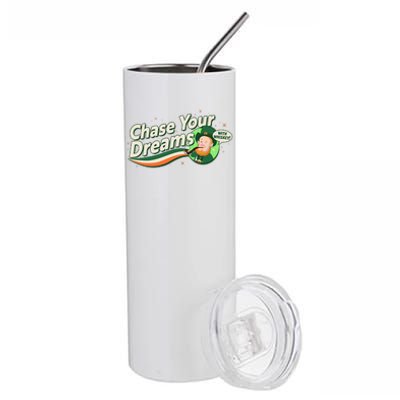 St Patrick's Day Chase Your Dreams With Whiskey Stainless Steel Tumbler