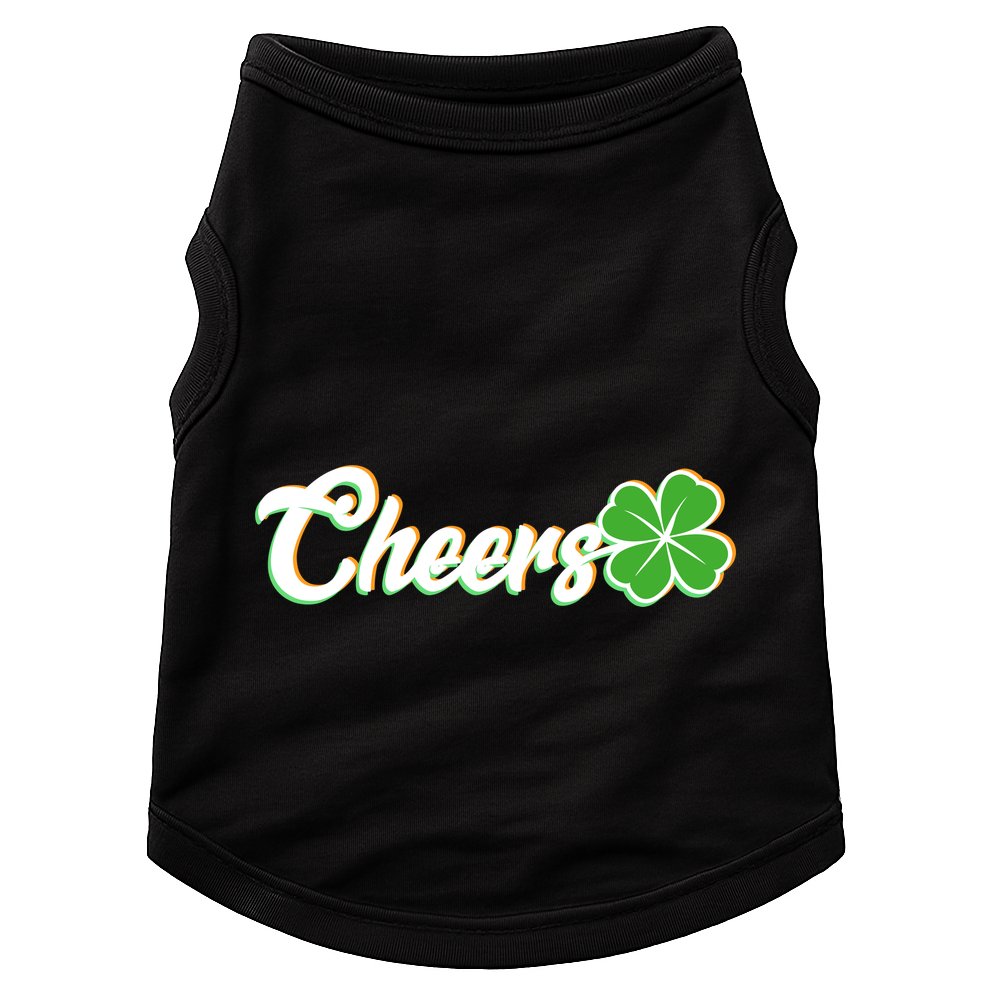 St Patrick's Day Cheers Clover Doggie Tank
