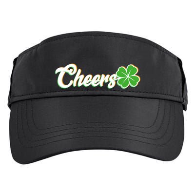 St Patrick's Day Cheers Clover Adult Drive Performance Visor