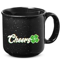 St Patrick's Day Cheers Clover 15oz Campfire Ceramic Mug