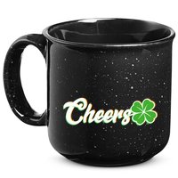 St Patrick's Day Cheers Clover 15oz Campfire Ceramic Mug