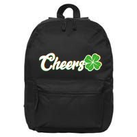 St Patrick's Day Cheers Clover 16 in Basic Backpack
