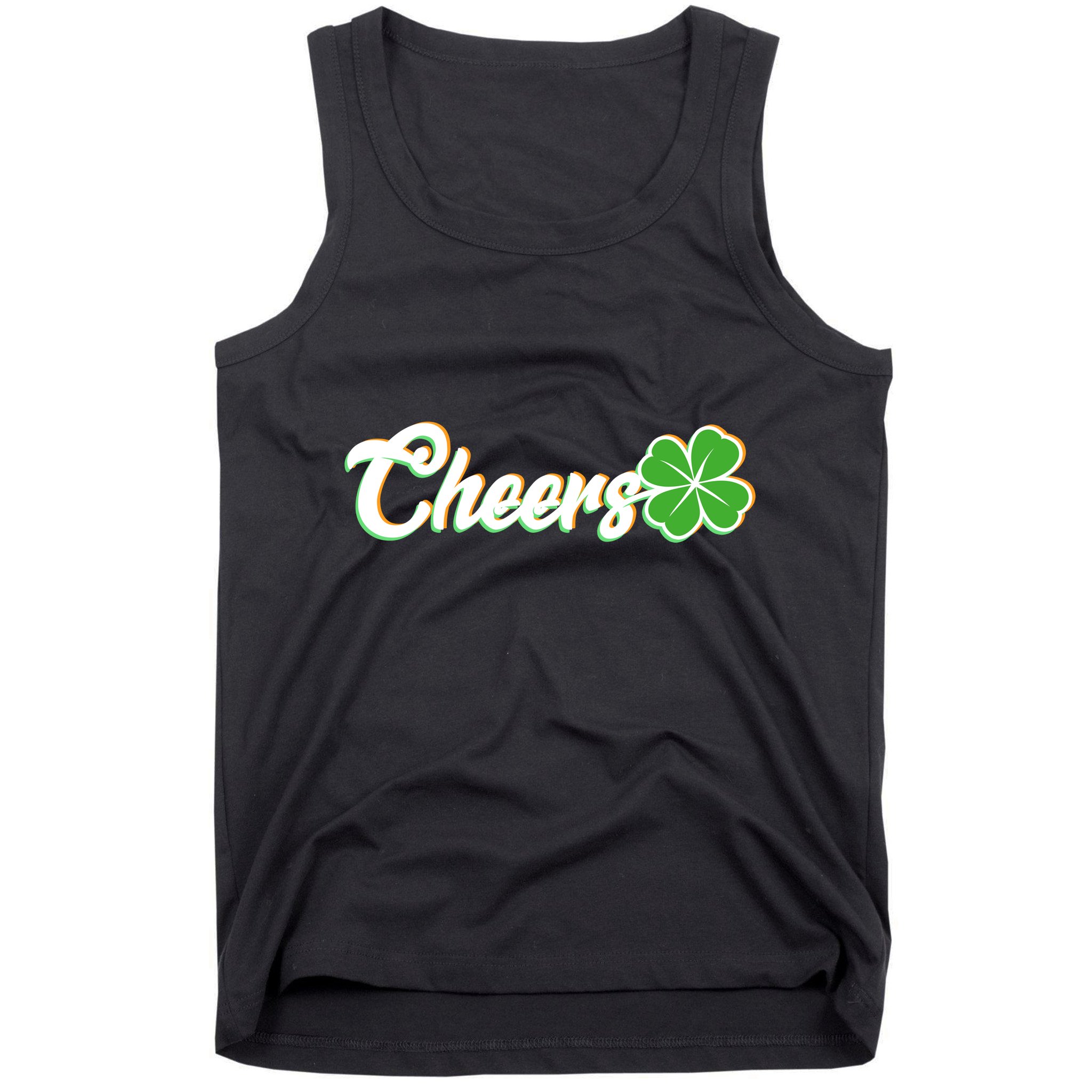 St Patrick's Day Cheers Clover Tank Top