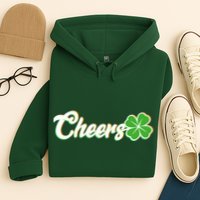St Patrick's Day Cheers Clover Hoodie