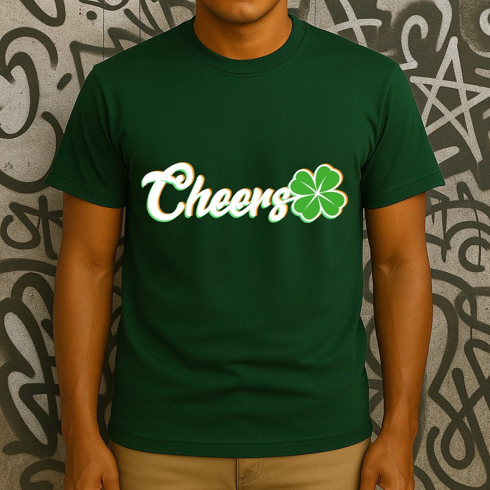 St Patrick's Day Cheers Clover T-Shirt