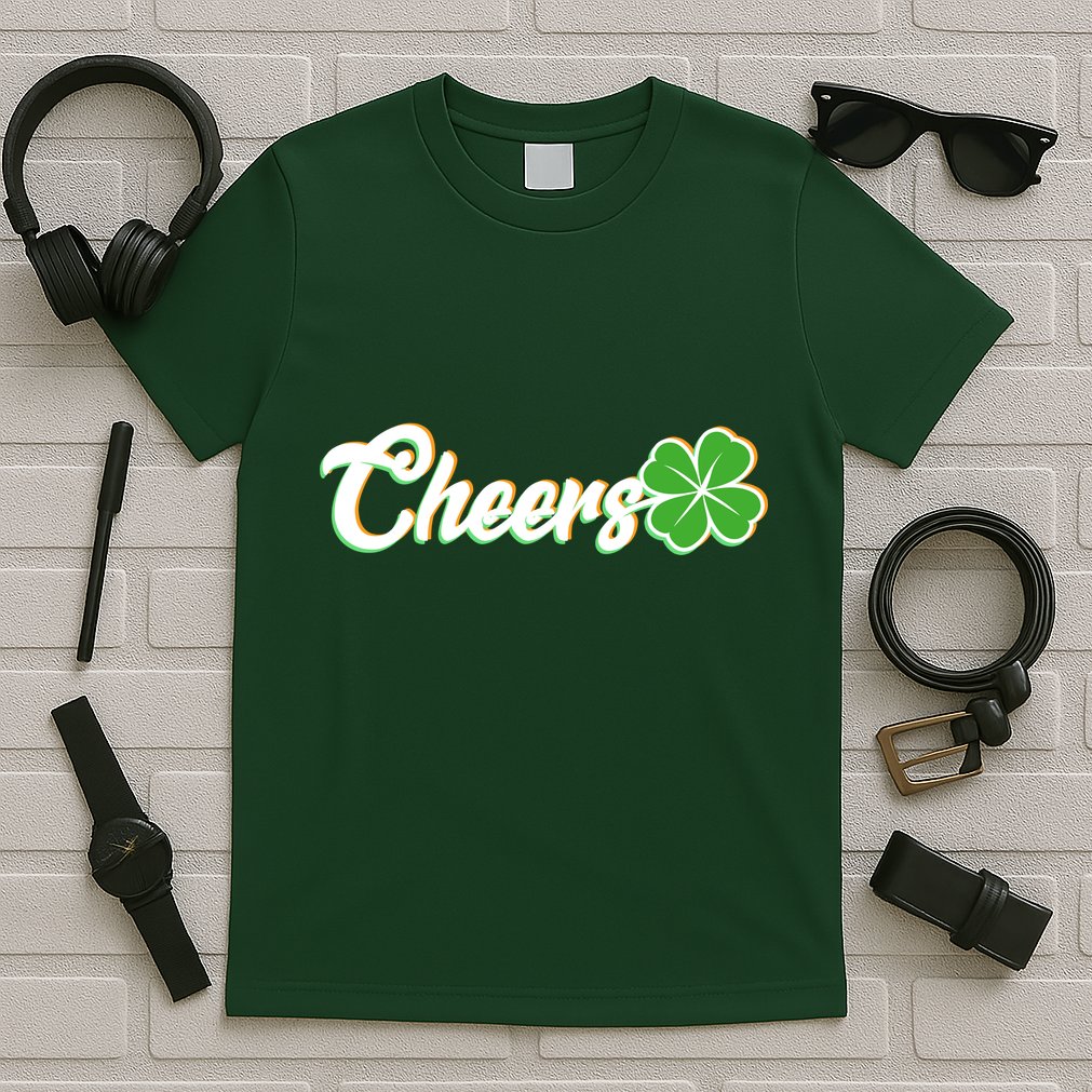 St Patrick's Day Cheers Clover T-Shirt