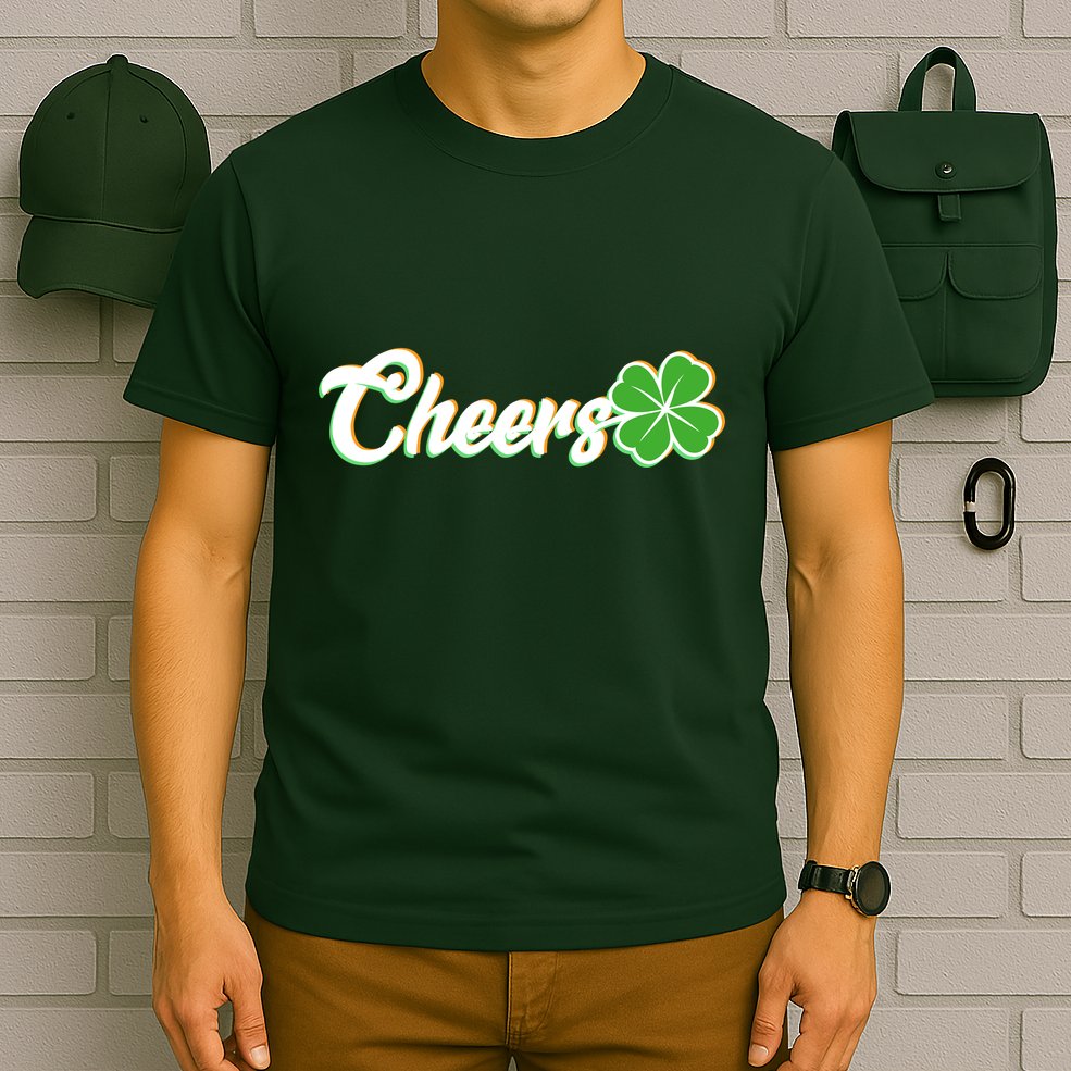 St Patrick's Day Cheers Clover T-Shirt