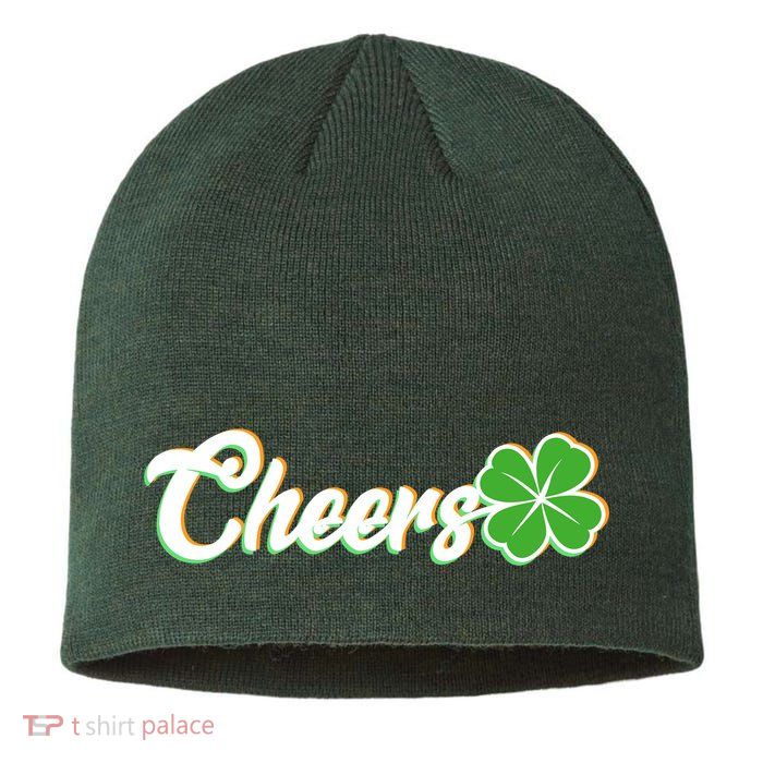 St Patrick's Day Cheers Clover Sustainable Beanie