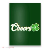 St Patrick's Day Cheers Clover Poster