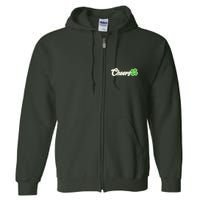 St Patrick's Day Cheers Clover Full Zip Hoodie