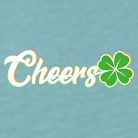 St Patrick's Day Cheers Clover Sueded Cloud Jersey T-Shirt