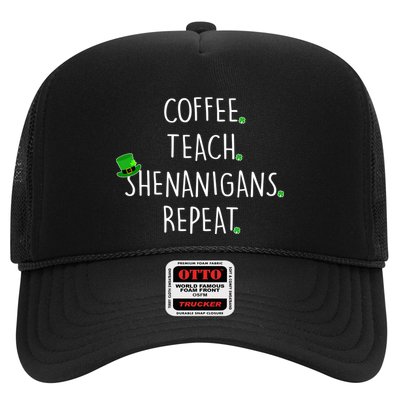 St Patrick's Day Coffee Teach Shenanigans Repeat Hat