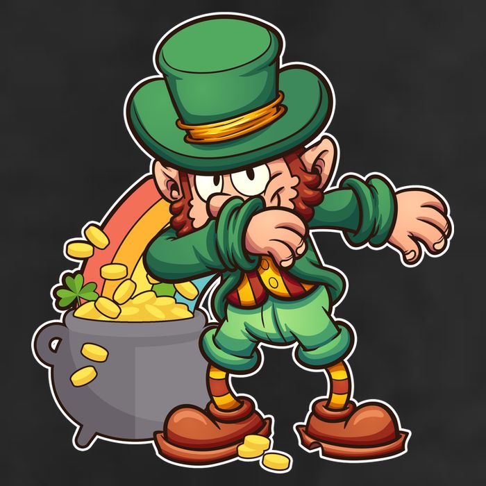 St Patricks Day Dabbing Leprechaun Pot Of Gold Cool Comfort Performance Bucket Hat