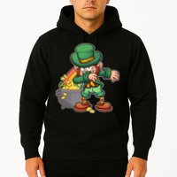 St Patricks Day Dabbing Leprechaun Pot Of Gold Hoodie