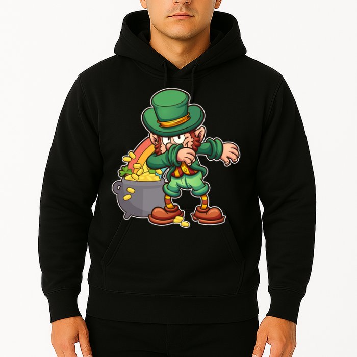 St Patricks Day Dabbing Leprechaun Pot Of Gold Hoodie