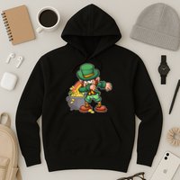 St Patricks Day Dabbing Leprechaun Pot Of Gold Hoodie
