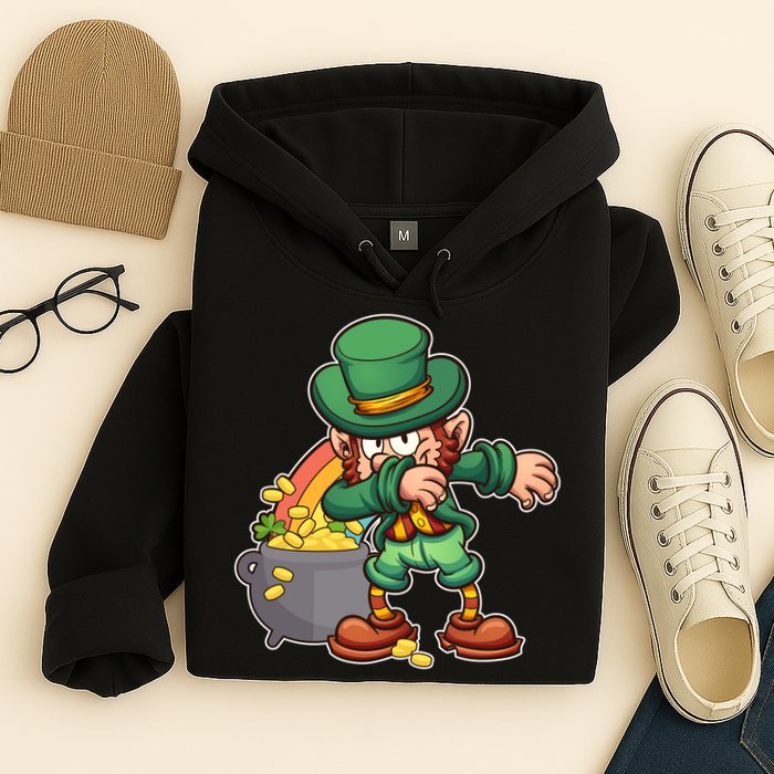 St Patricks Day Dabbing Leprechaun Pot Of Gold Hoodie