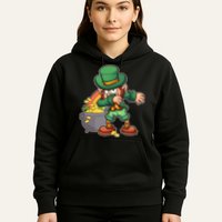 St Patricks Day Dabbing Leprechaun Pot Of Gold Hoodie