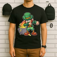 St Patricks Day Dabbing Leprechaun Pot Of Gold T-Shirt