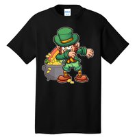 St Patricks Day Dabbing Leprechaun Pot Of Gold Tall T-Shirt