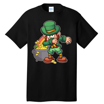 St Patricks Day Dabbing Leprechaun Pot Of Gold Tall T-Shirt