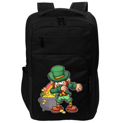 St Patricks Day Dabbing Leprechaun Pot Of Gold Impact Tech Backpack