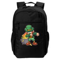 St Patricks Day Dabbing Leprechaun Pot Of Gold Daily Commute Backpack